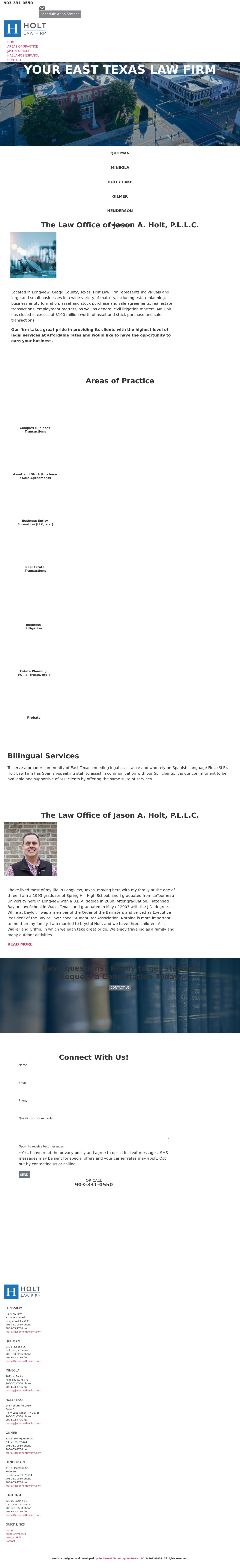 Holt Law Firm - Longview TX Lawyers