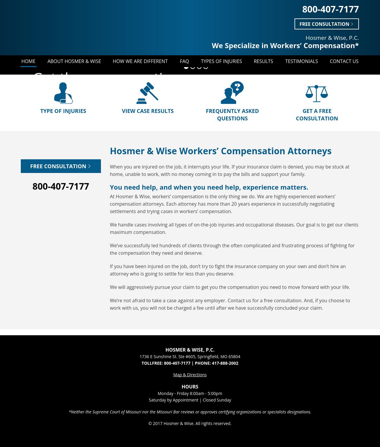 Hosmer & Wise PC - Springfield MO Lawyers