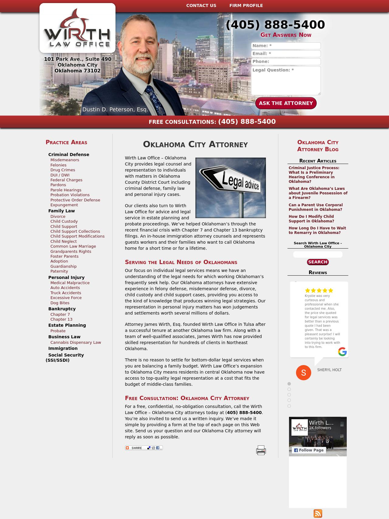 Wirth Law Office - Oklahoma City - Oklahoma City OK Lawyers
