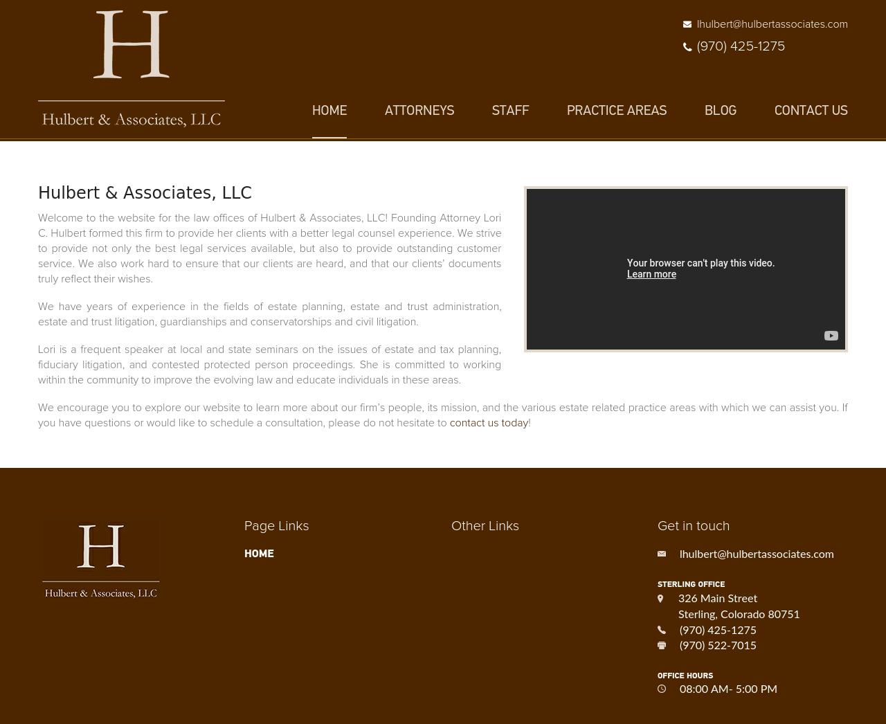 Hulbert & Associates, LLC - Wray CO Lawyers