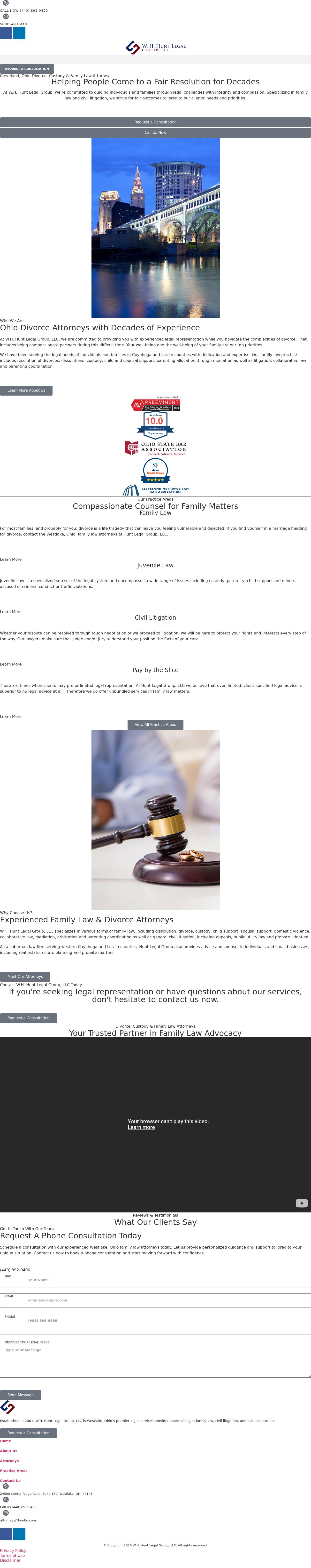 Hunt Legal Group LLC - Westlake OH Lawyers