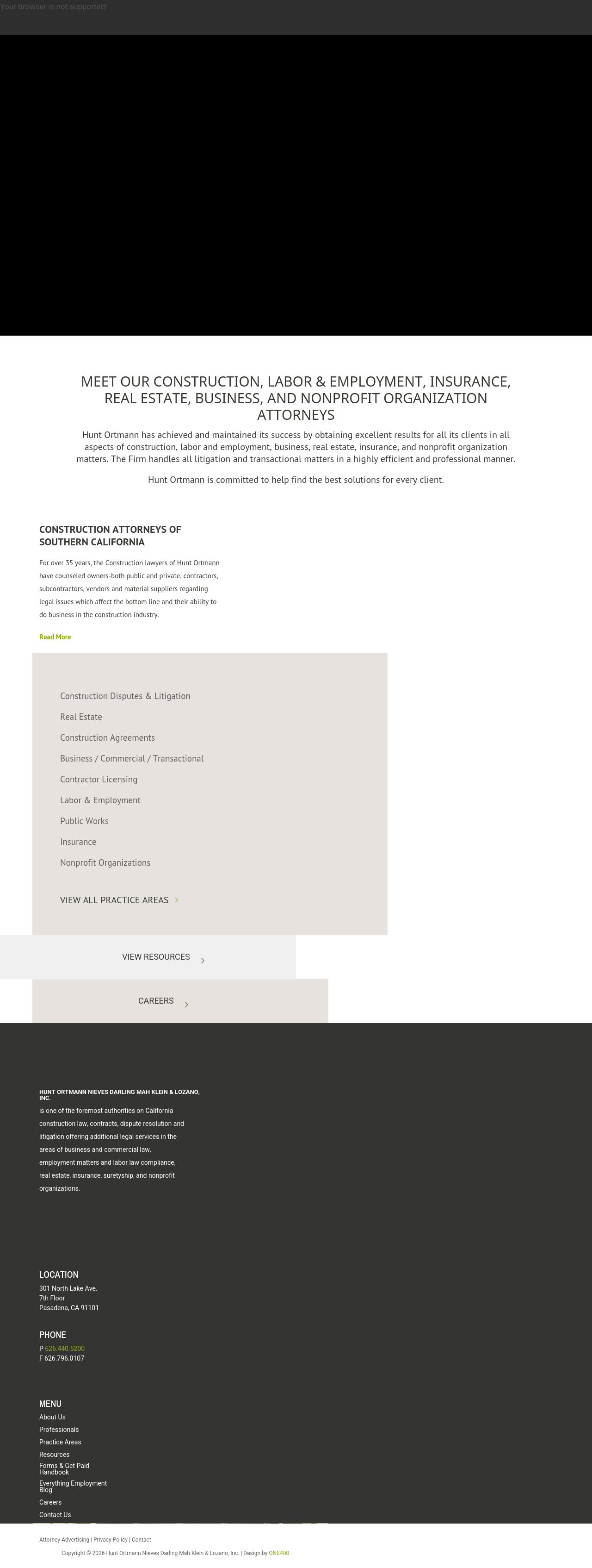Hunt Ortmann Attorneys at Law - Pasadena CA Lawyers