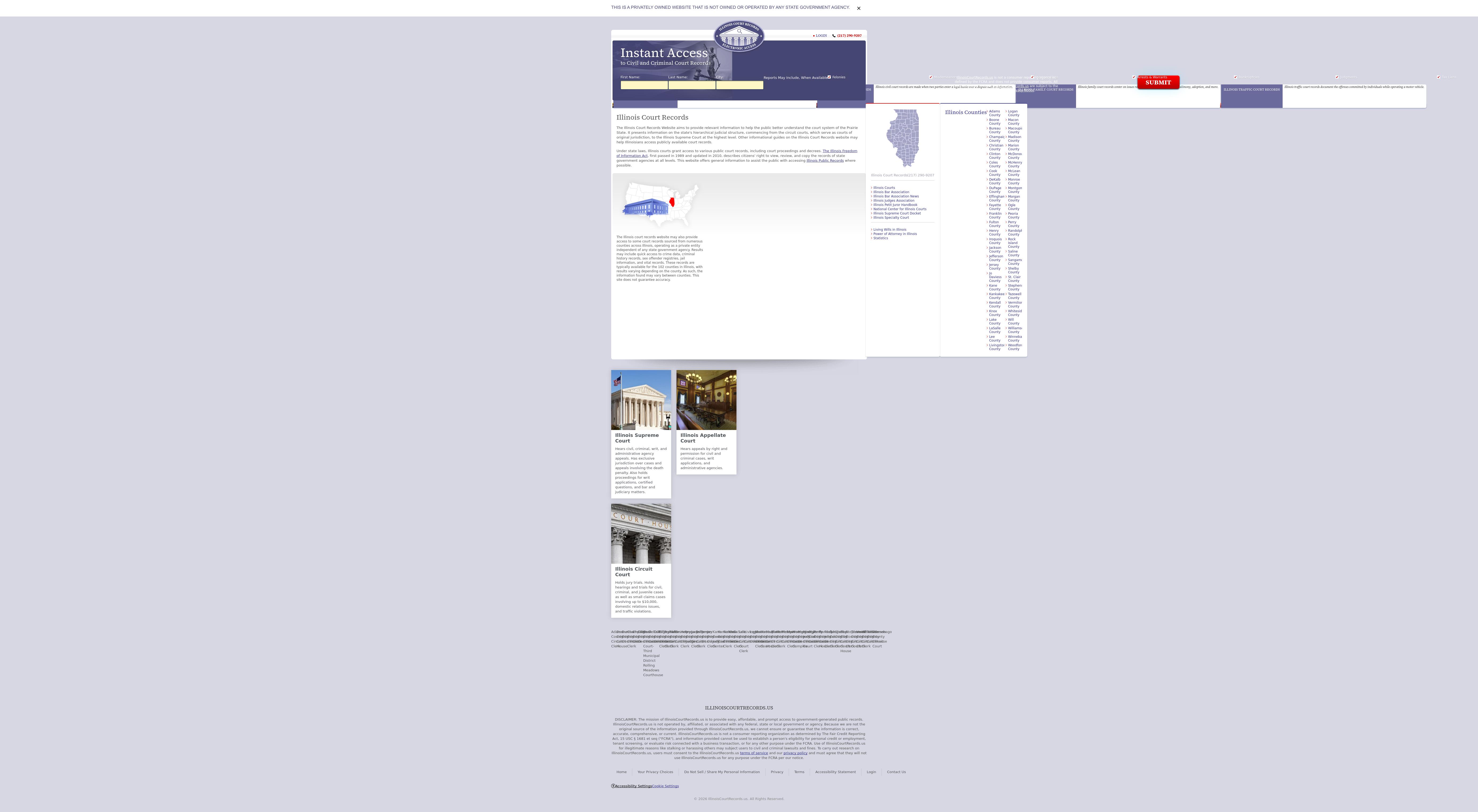 Illinois Court Records - Springfield IL Lawyers