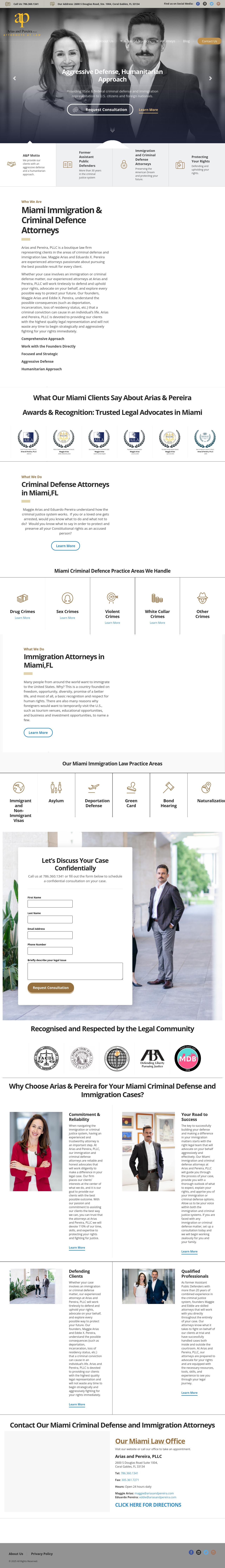 Immigration & Criminal Defense Attorney Miami, FL | Arias & Pereira, PLLC - Miami FL Lawyers