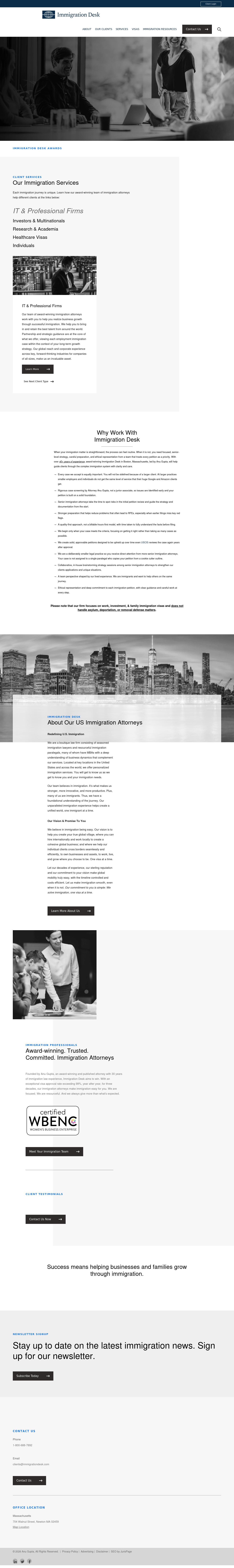 Immigration Desk, Inc. - Newton MA Lawyers