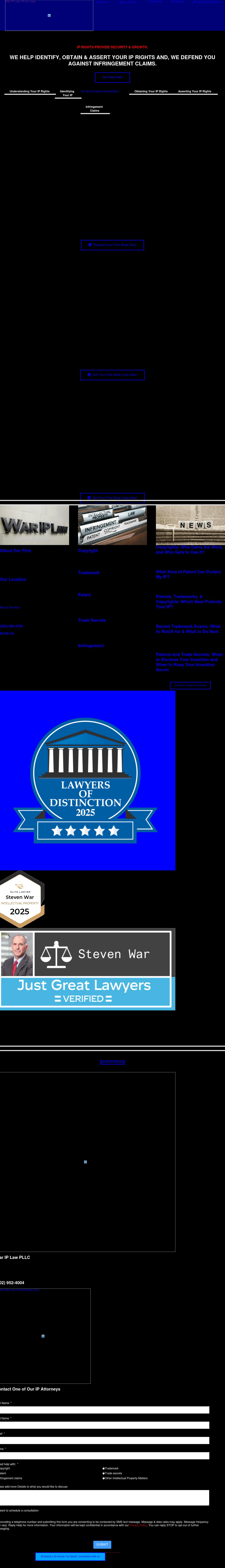 War IP Law PLLC - Washington DC DC Lawyers