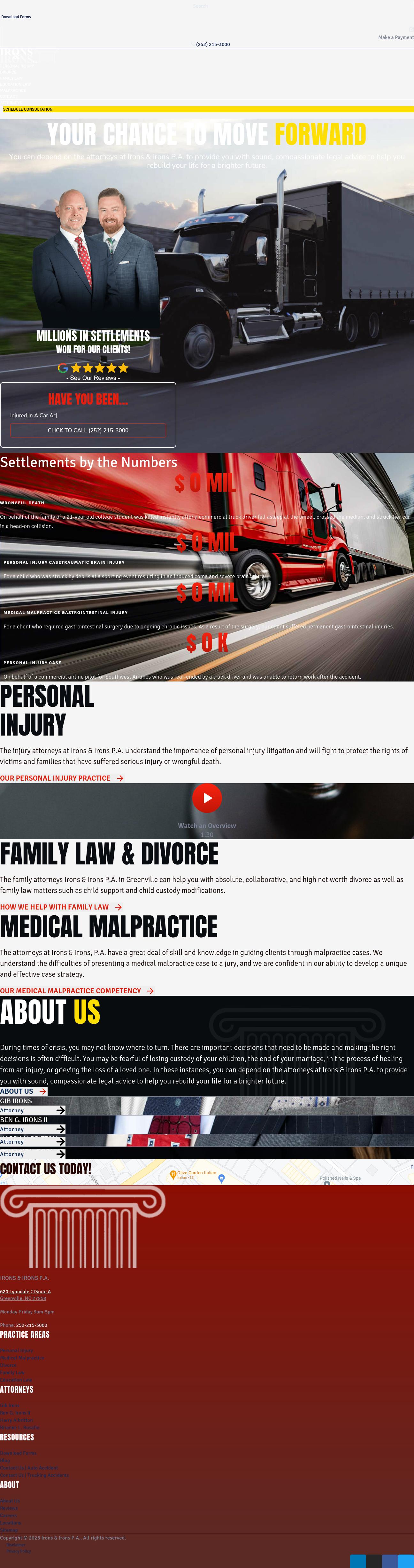 Irons & Irons P.A. - New Bern NC Lawyers