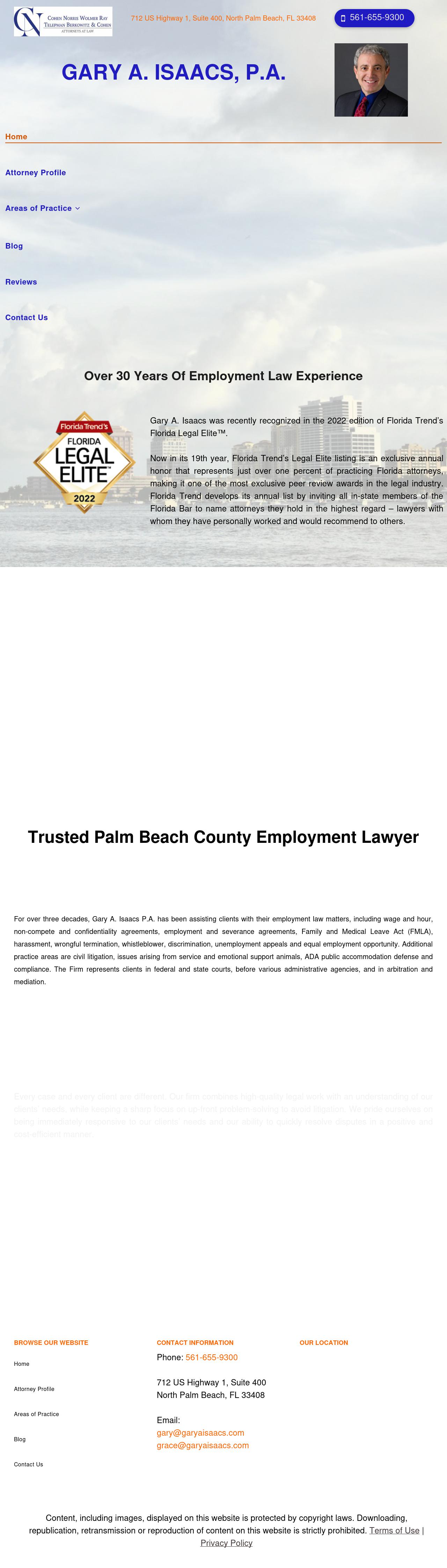 Isaacs, Gary A PA - North Palm Beach FL Lawyers
