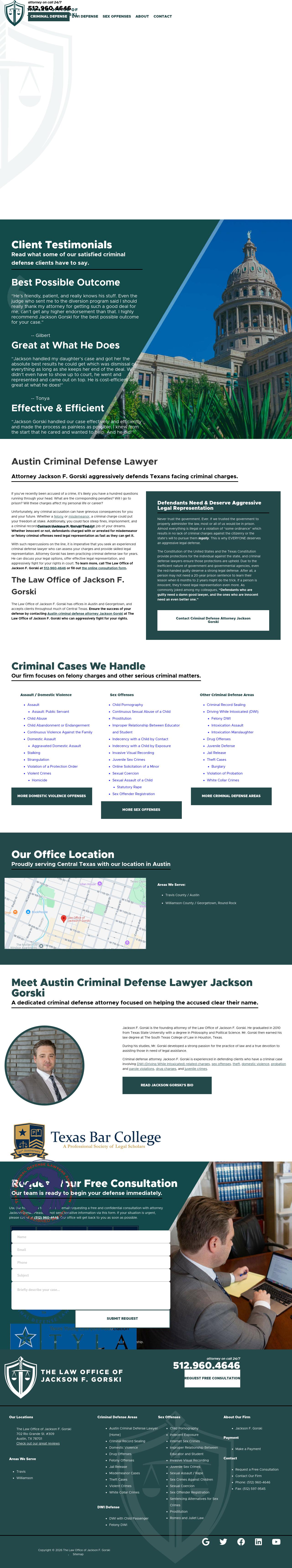 The Law Office of Jackson F. Gorski - Austin TX Lawyers