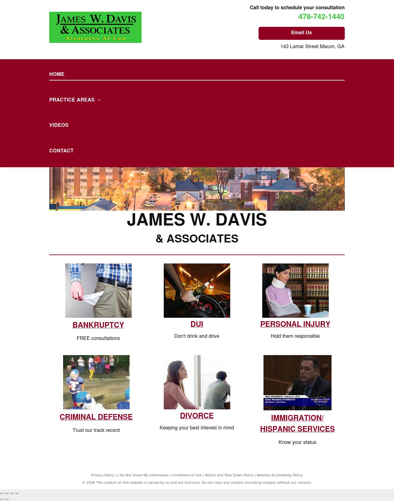 James W. Davis & Associates - Macon GA Lawyers