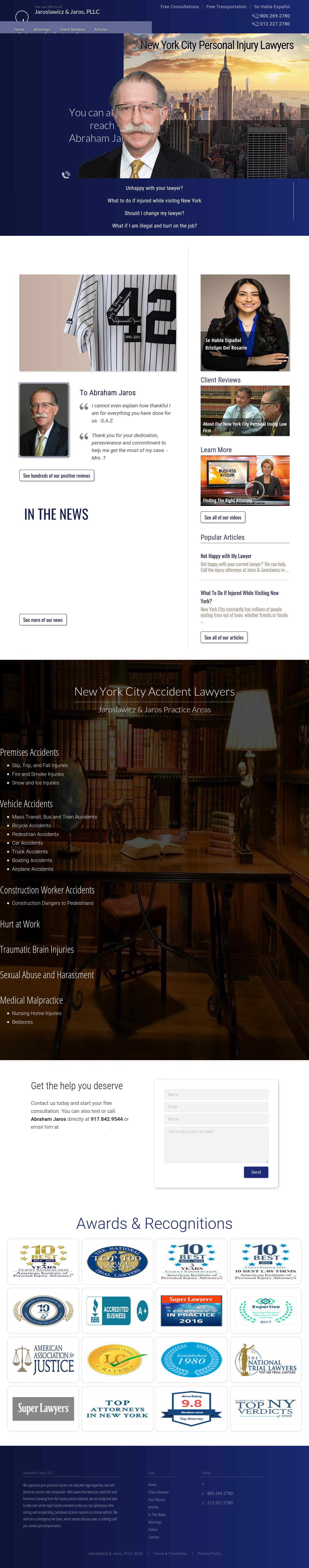 Jaroslawicz and Jaros, PLLC - New York City NY Lawyers