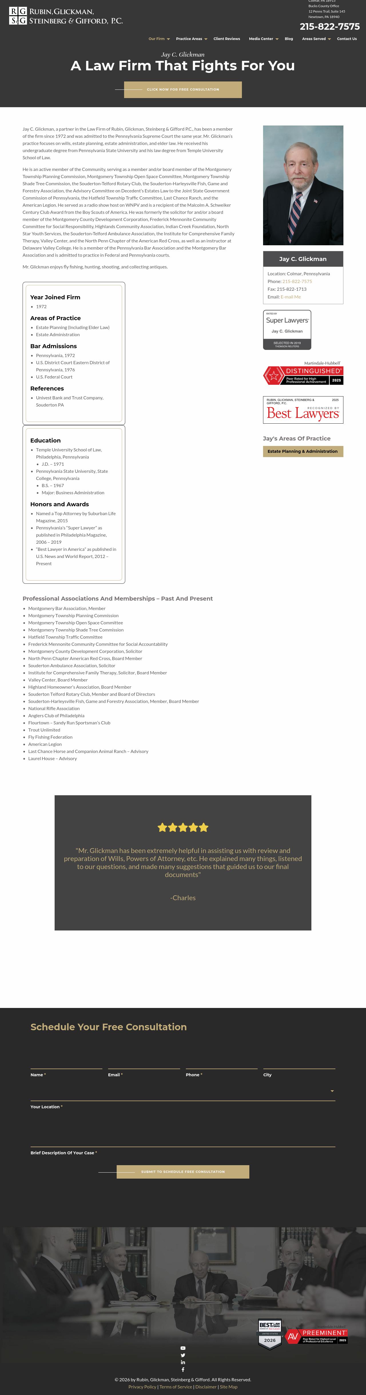Jay C. Glickman - Newtown PA Lawyers