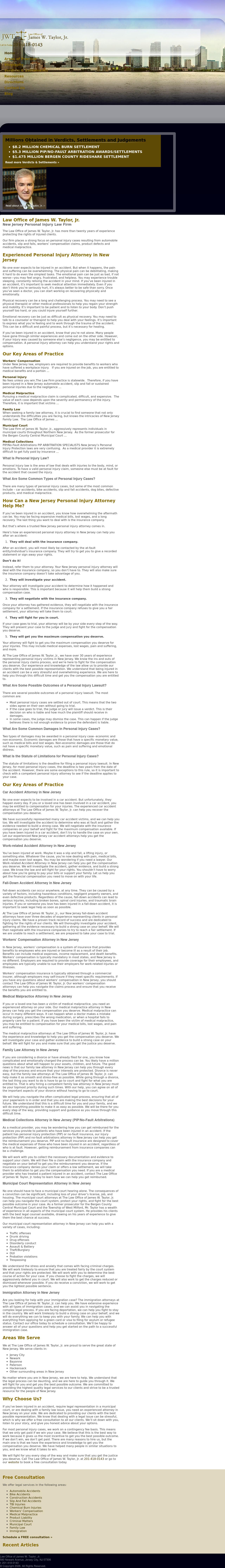 Law Office of James W. Taylor, Jr. - Jersey City NJ Lawyers