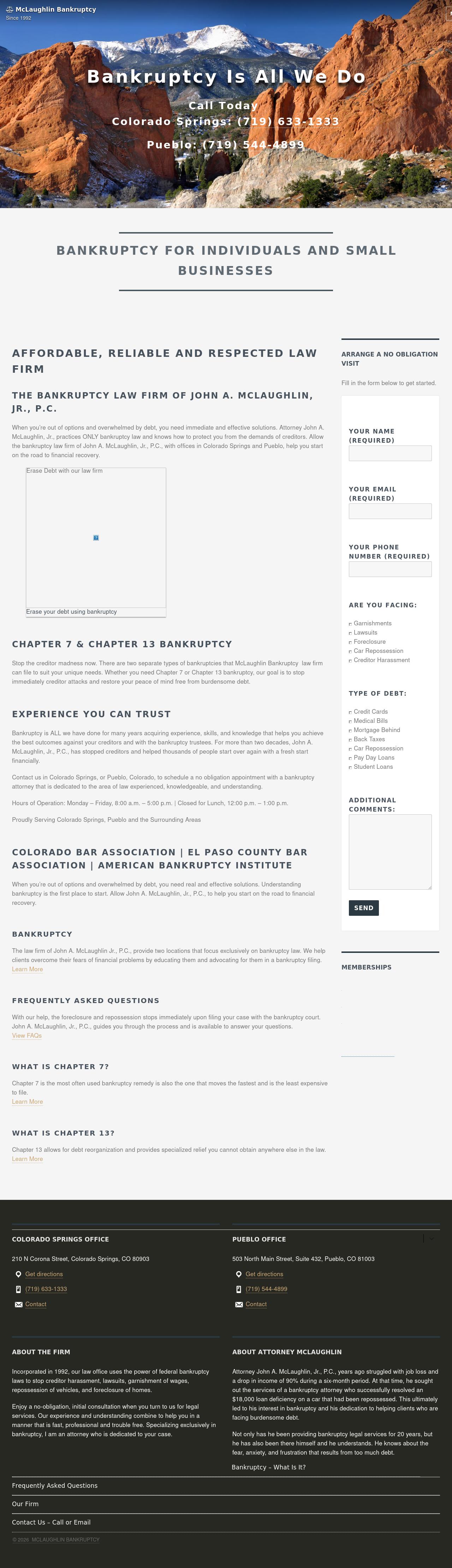 John A. Mclaughlin, Jr. P.C. - Colorado Springs CO Lawyers