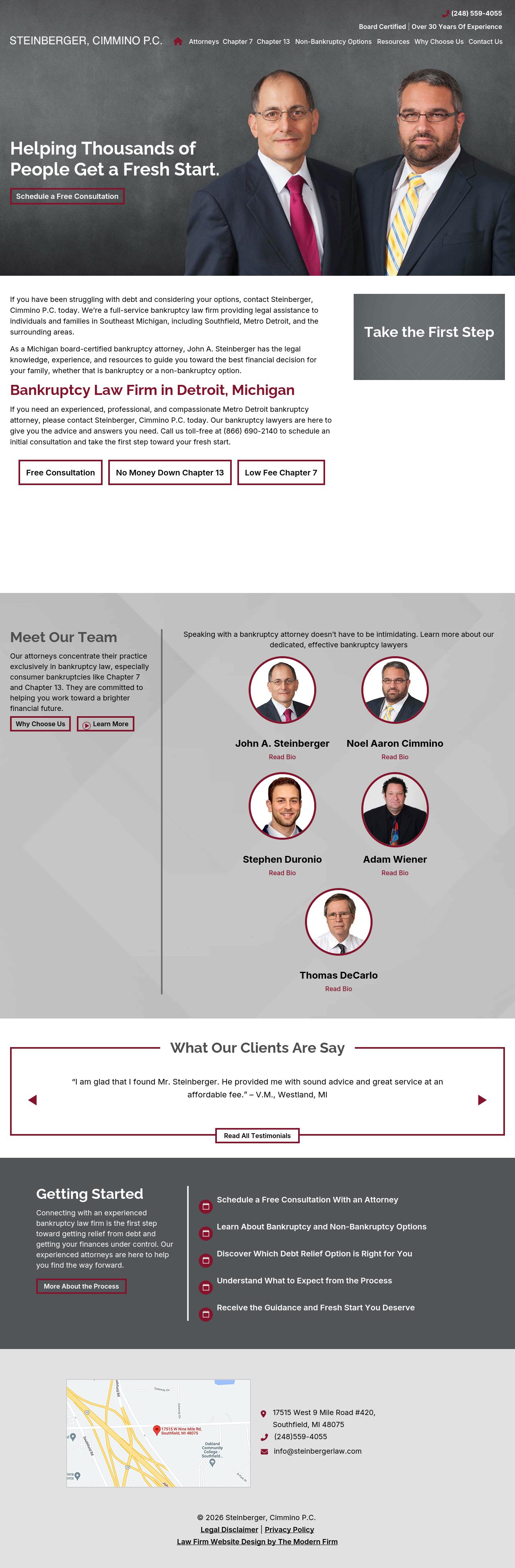 John A. Steinberger & Associates - Clinton Twp MI Lawyers