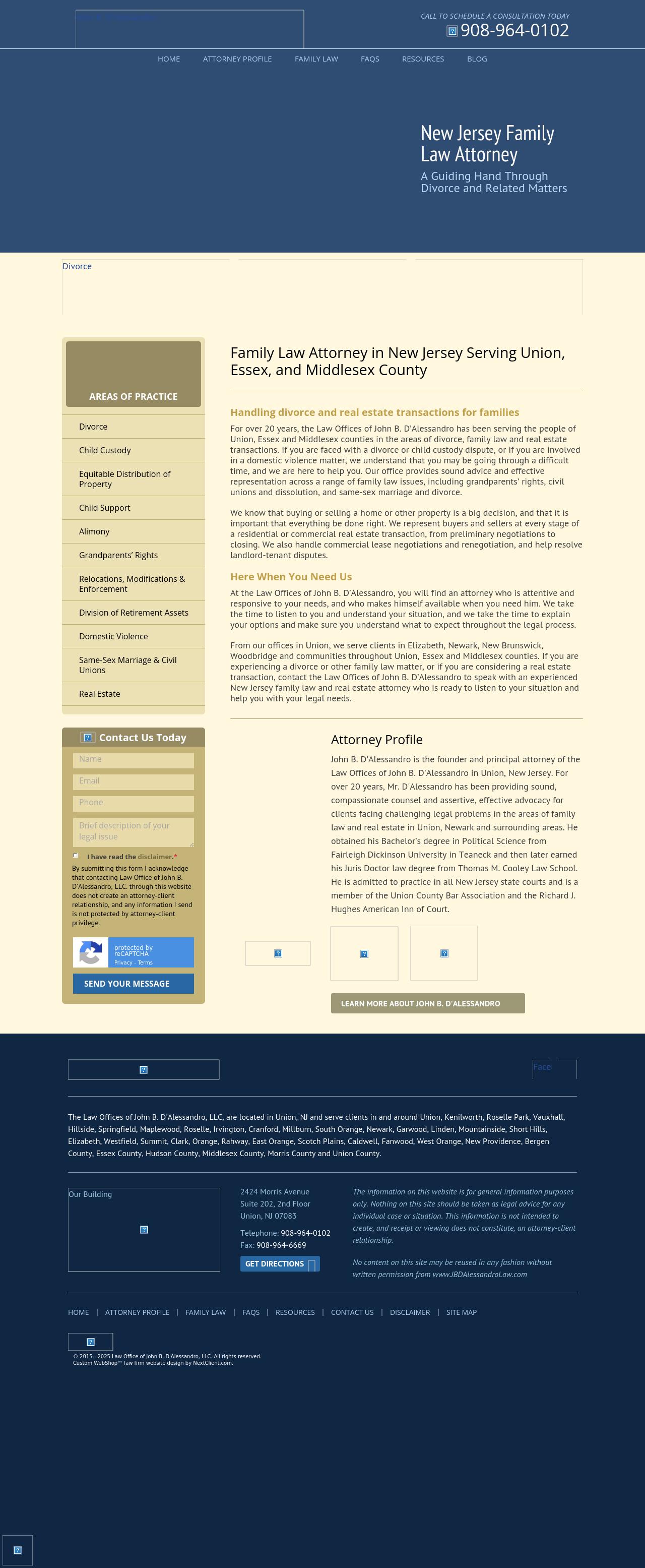 The Law Offices of John B. D'Alessandro, LLC - Union NJ Lawyers