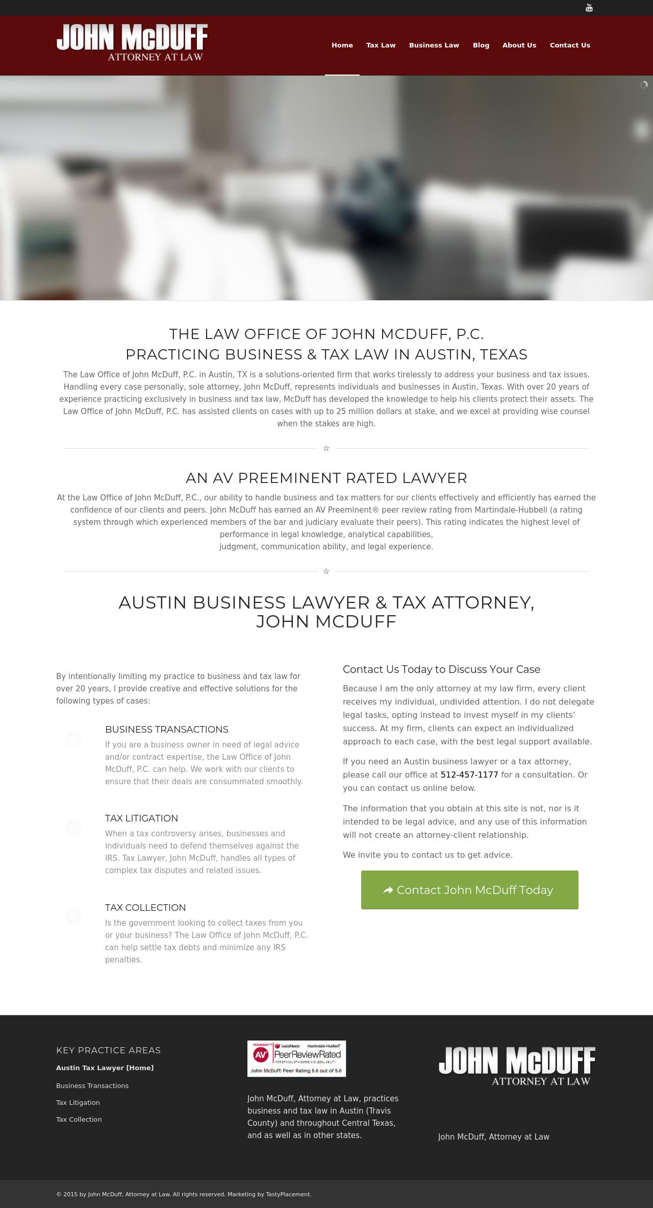 John McDuff, Attorney at Law - Austin TX Lawyers