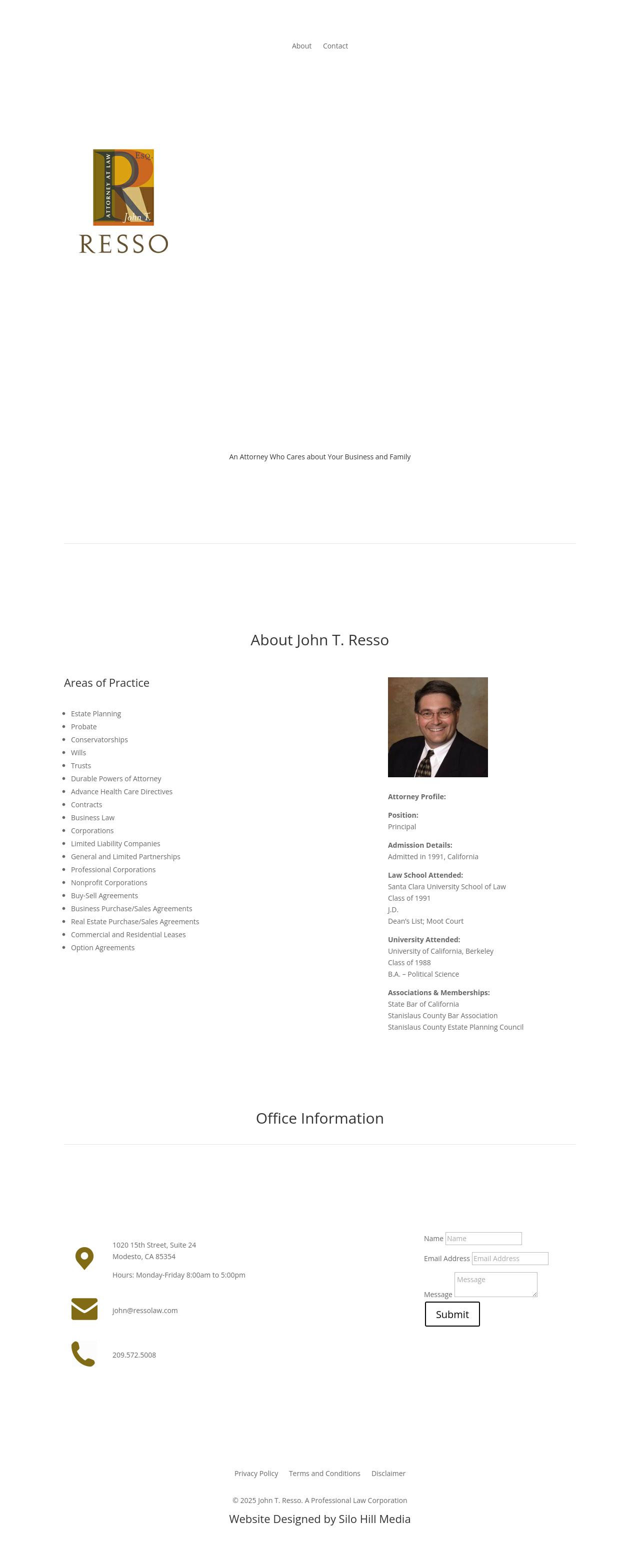 John T Resso - Modesto CA Lawyers