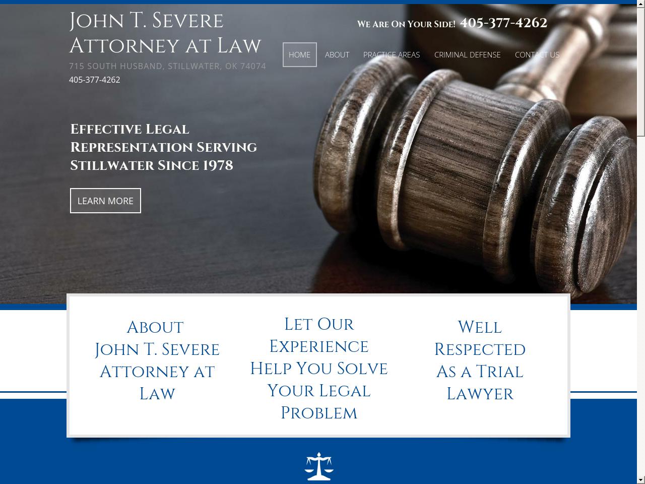 John T. Severe Attorney at Law - Stillwater OK Lawyers