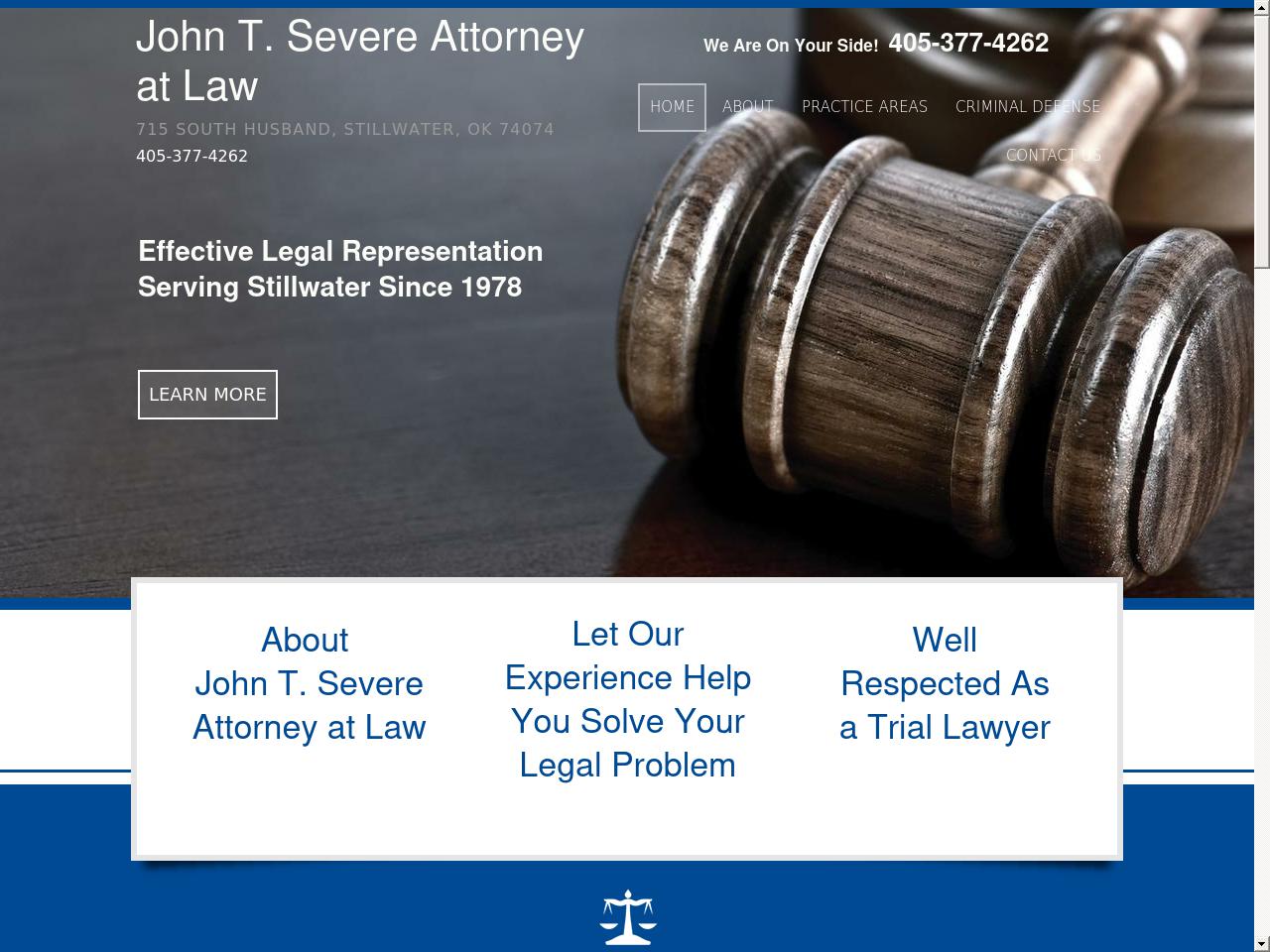 John T. Severe Attorney at Law - Stillwater OK Lawyers