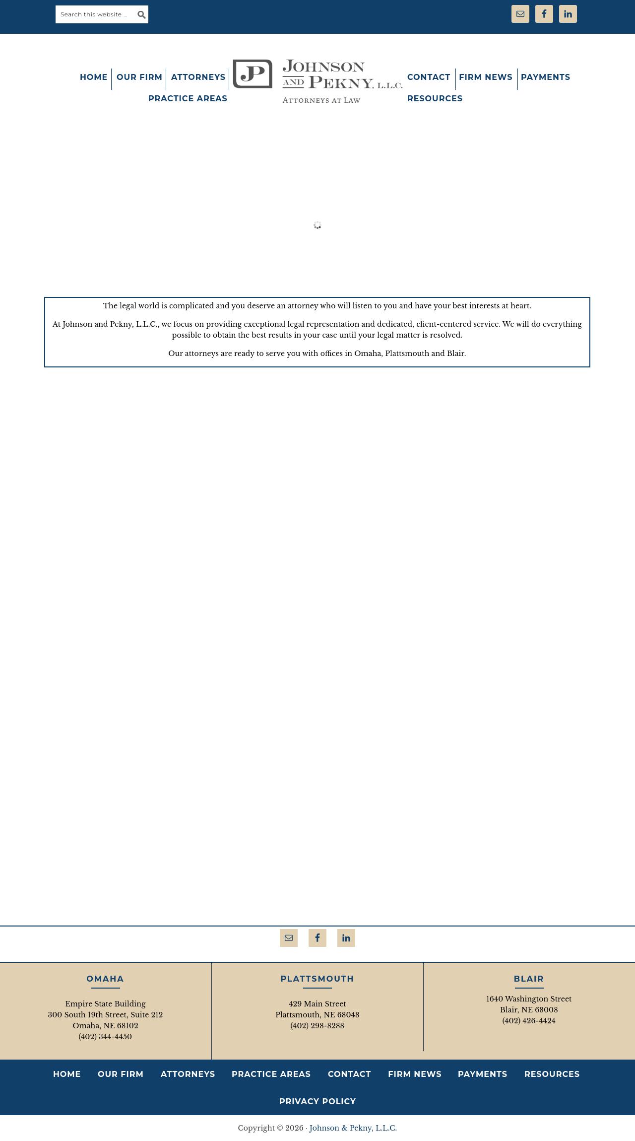 Johnson & Pekny LLC Law Offices - Omaha NE Lawyers