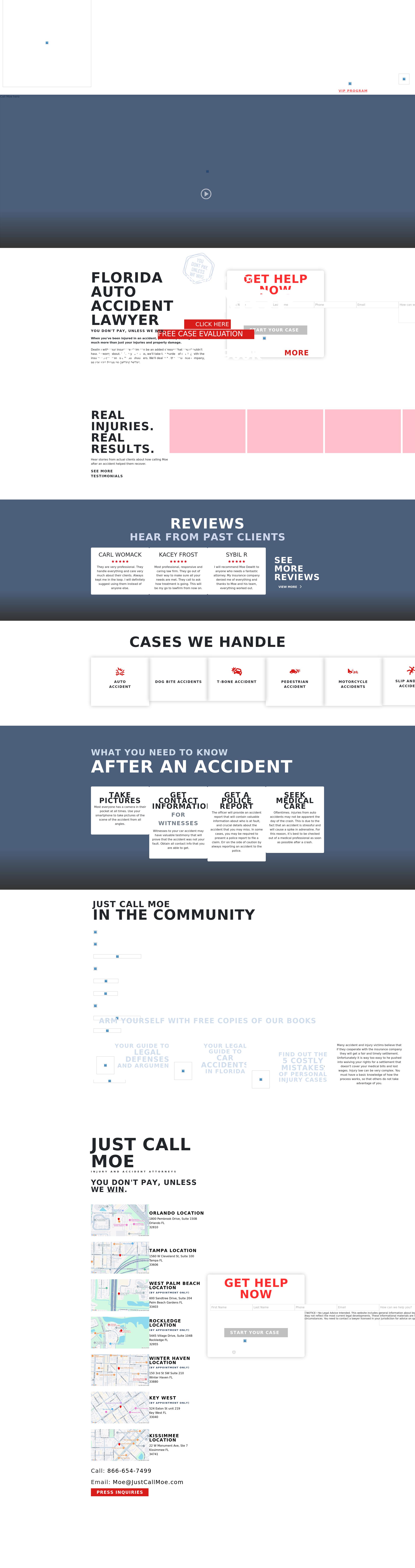 JustCallMoe Injury & Accident Attorneys - Winter Haven FL Lawyers