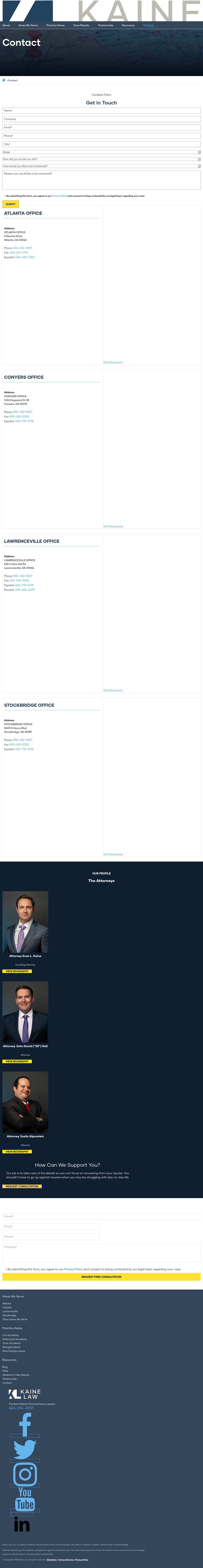 Kaine Law - Conyers GA Lawyers