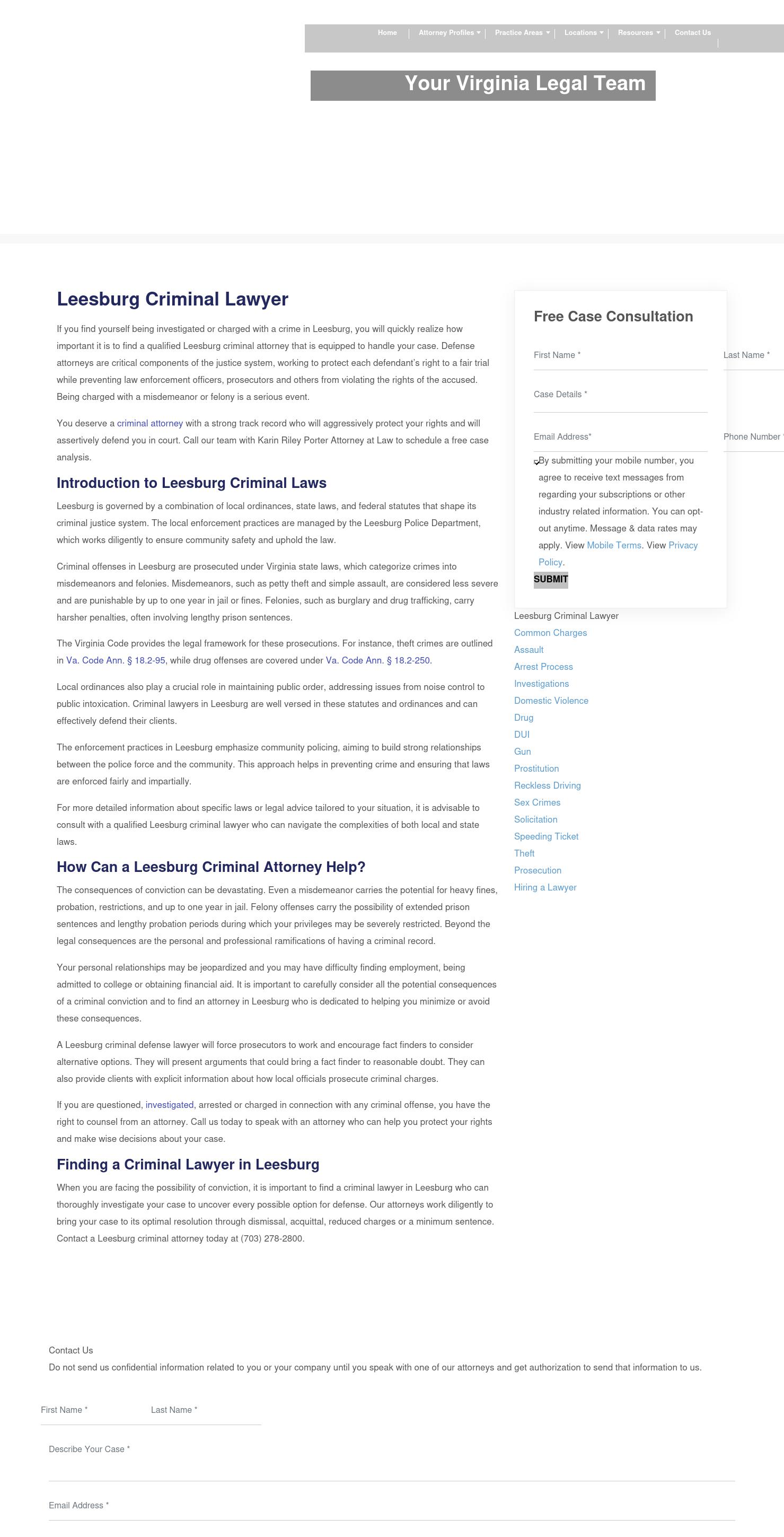 Karin Riley Porter Attorney at Law - Leesburg VA Lawyers