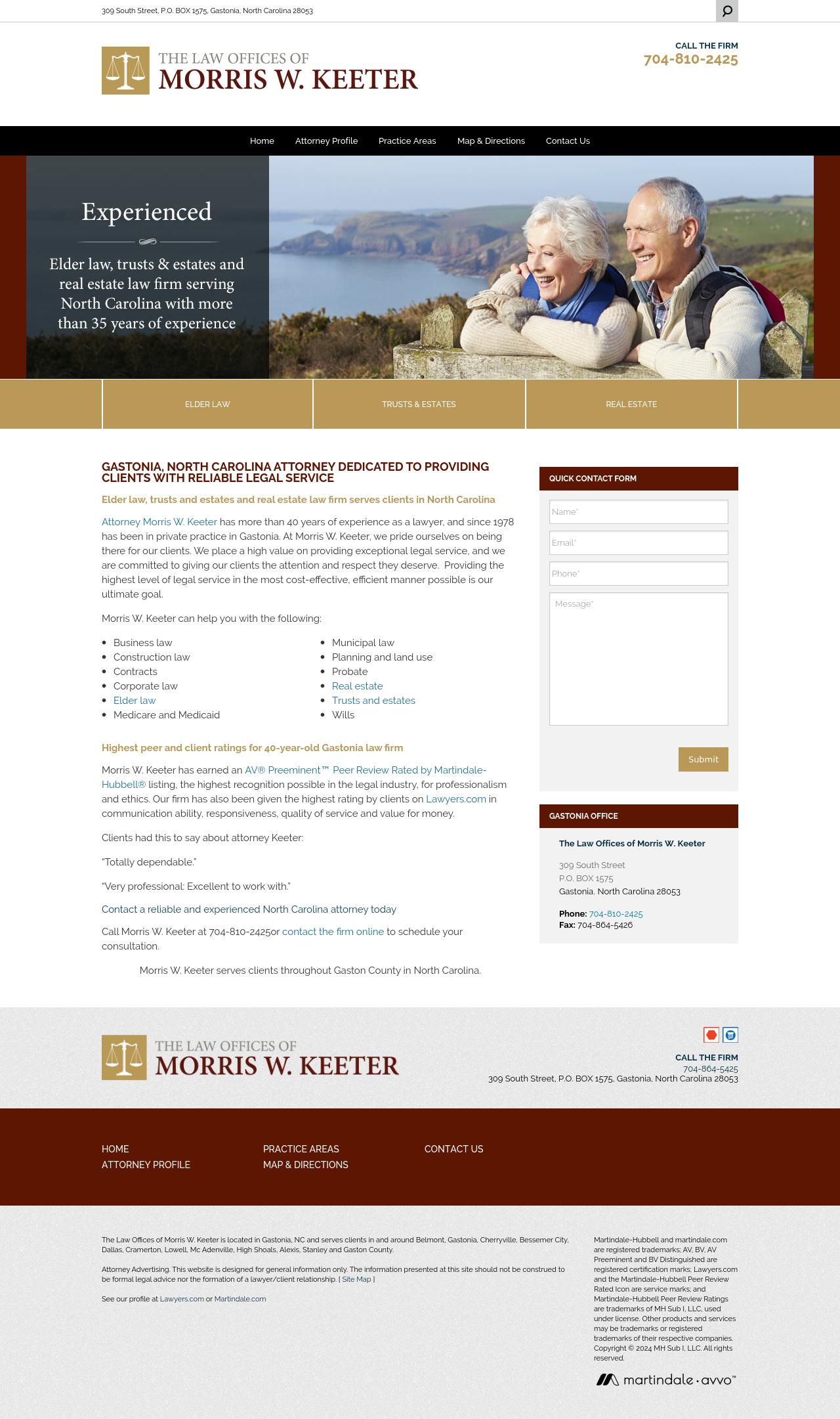 Keeter, Morris W - Gastonia NC Lawyers