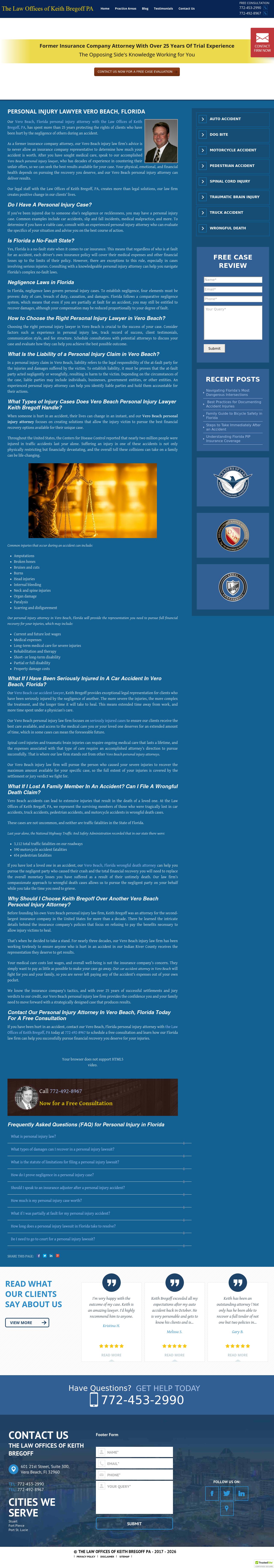 The Law Offices Of Keith Bregoff - Vero Beach FL Lawyers