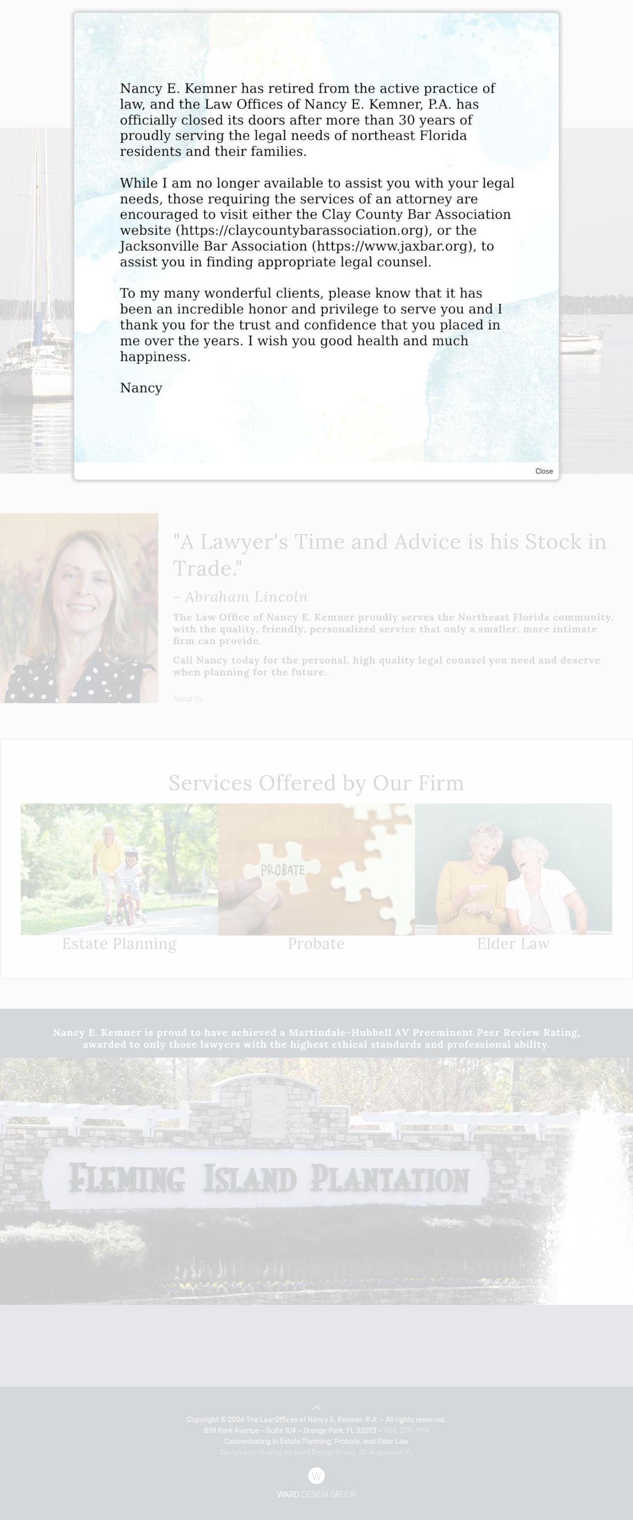Kemner Nancy Law Offices Of - Fleming Island FL Lawyers