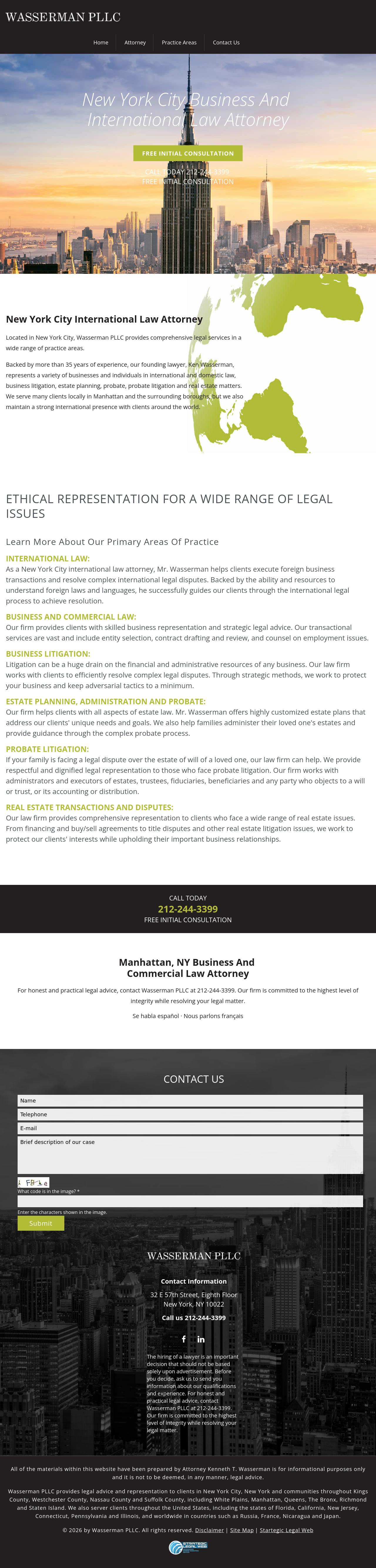 Wasserman PLLC - Kenneth Wasserman - New York NY Lawyers
