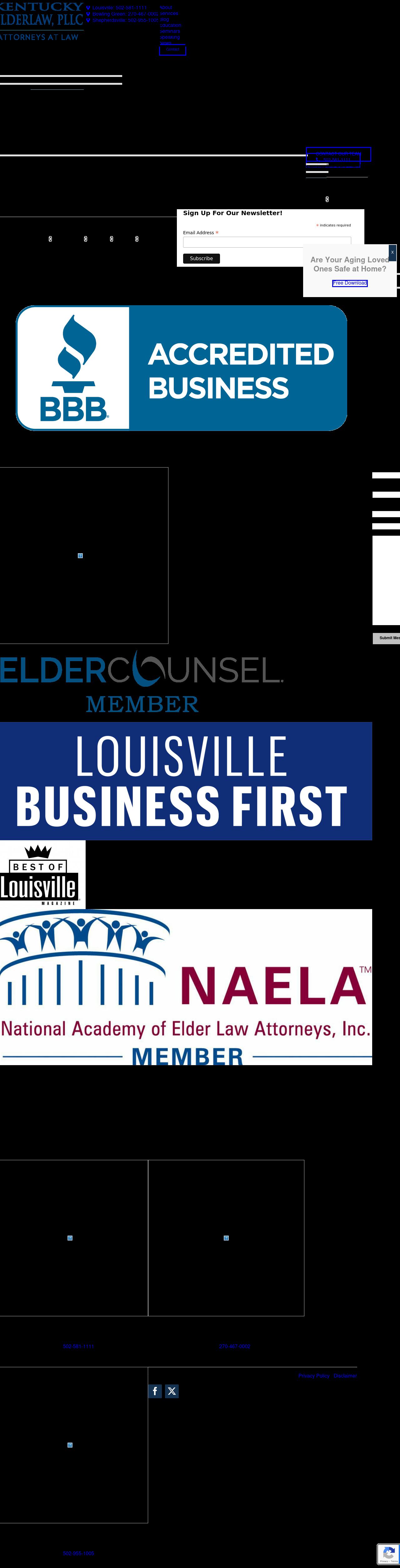 Kentucky ElderLaw PLLC - Louisville KY Lawyers