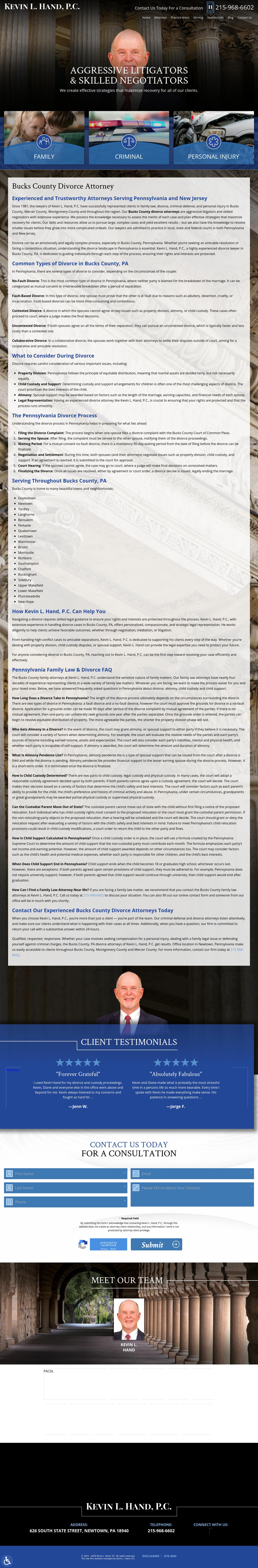 Kevin L. Hand, P.C. - Newtown PA Lawyers