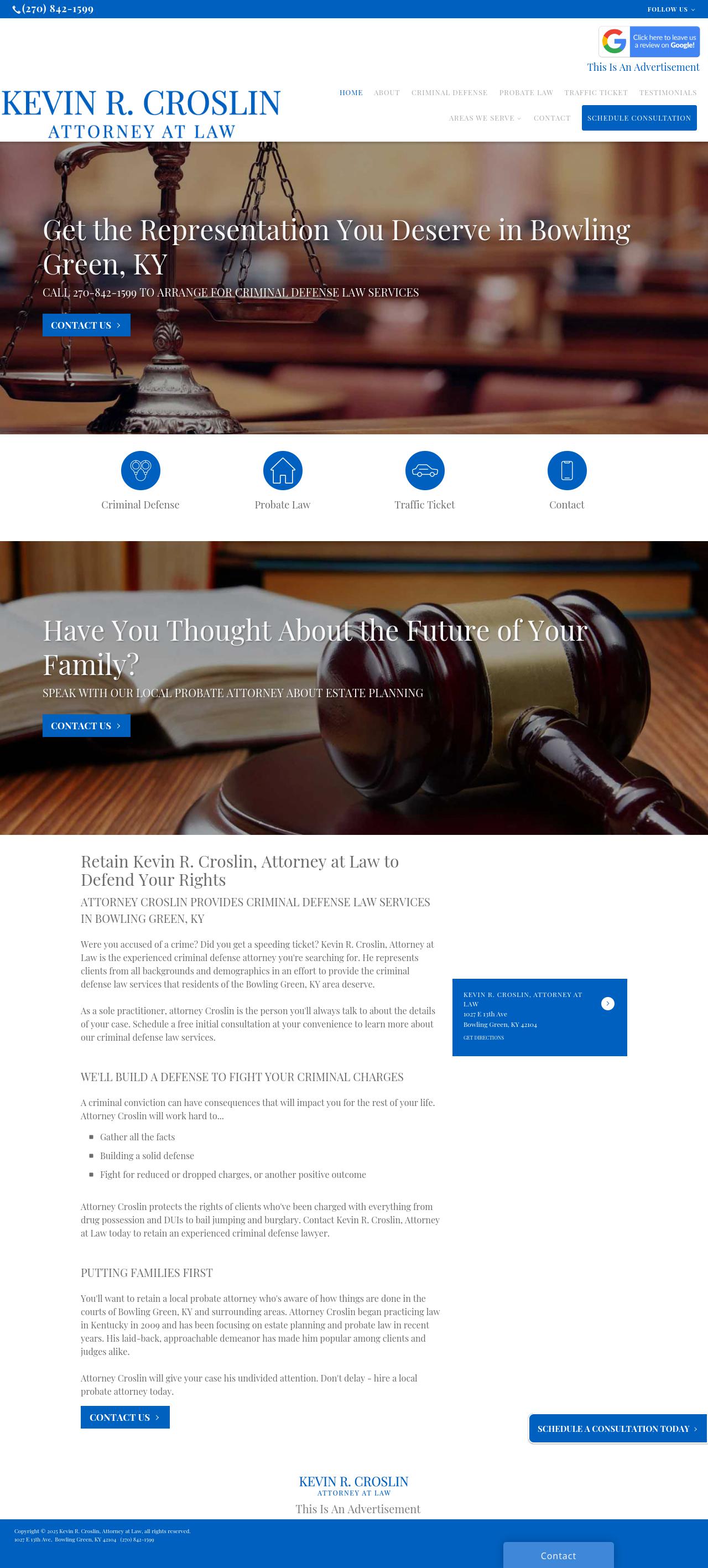 Kevin R. Croslin, Attorney at Law - Bowling Green KY Lawyers