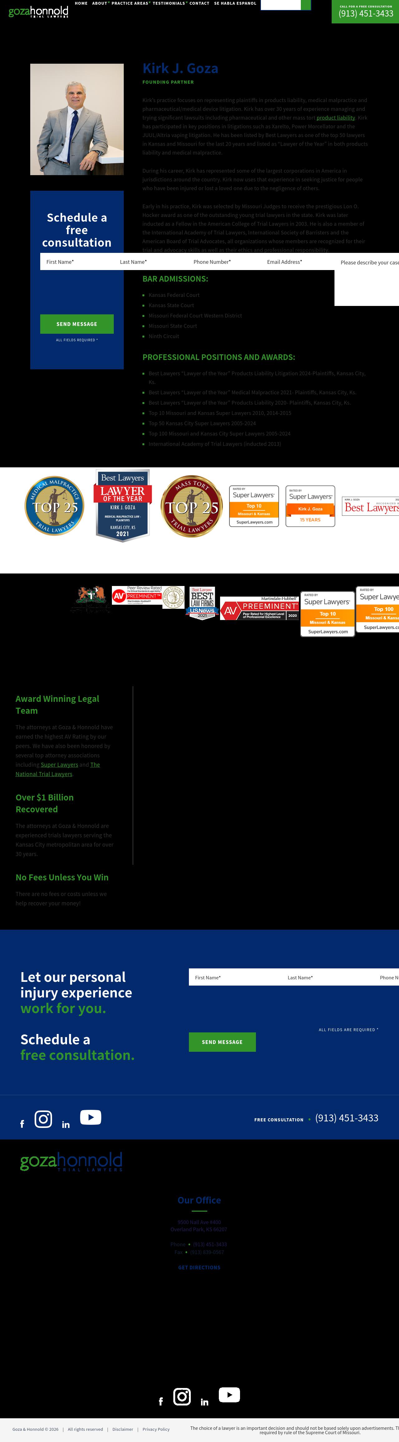 Kirk J. Goza - Overland Park KS Lawyers