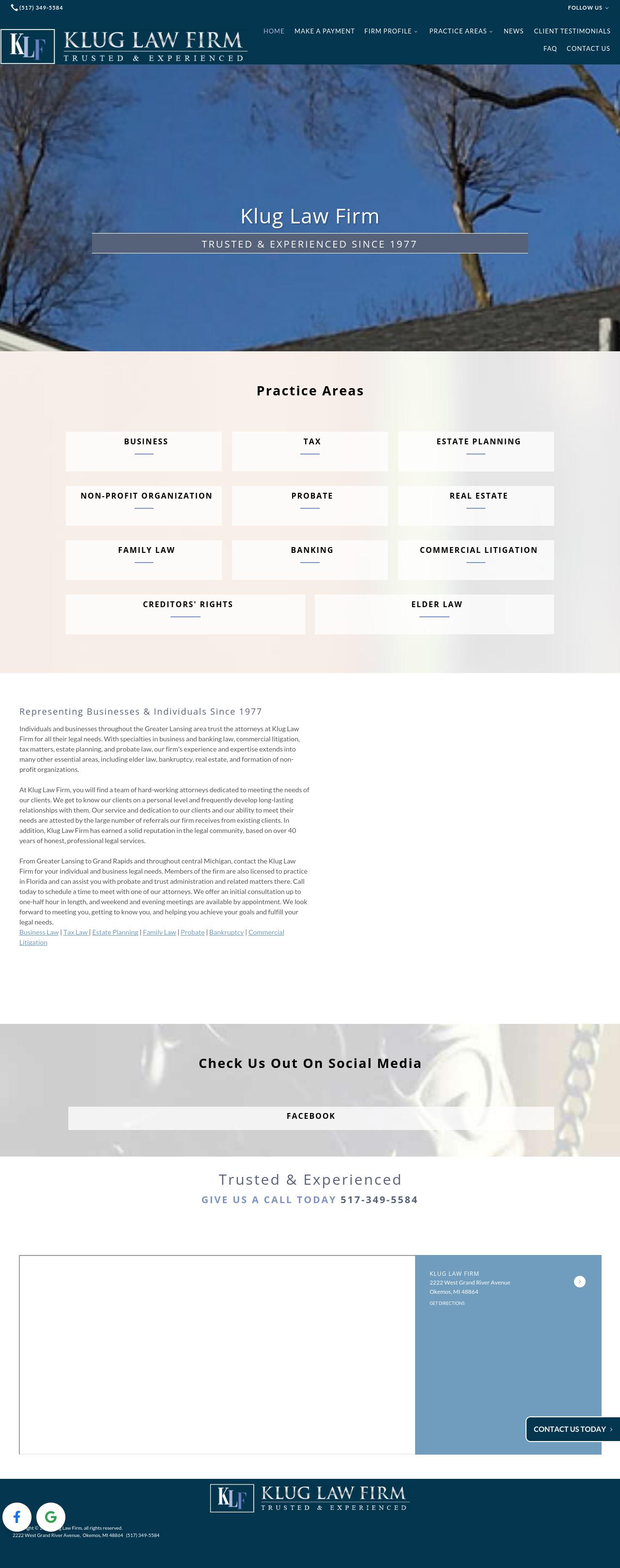Klug Thomas A - Okemos MI Lawyers
