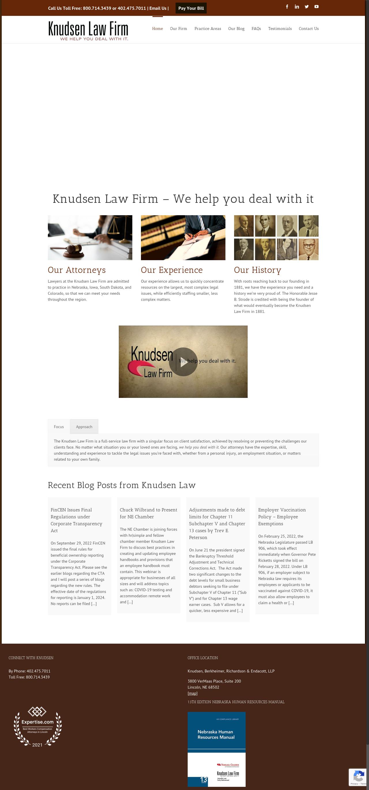 Knudsen Law Firm - Lincoln NE Lawyers