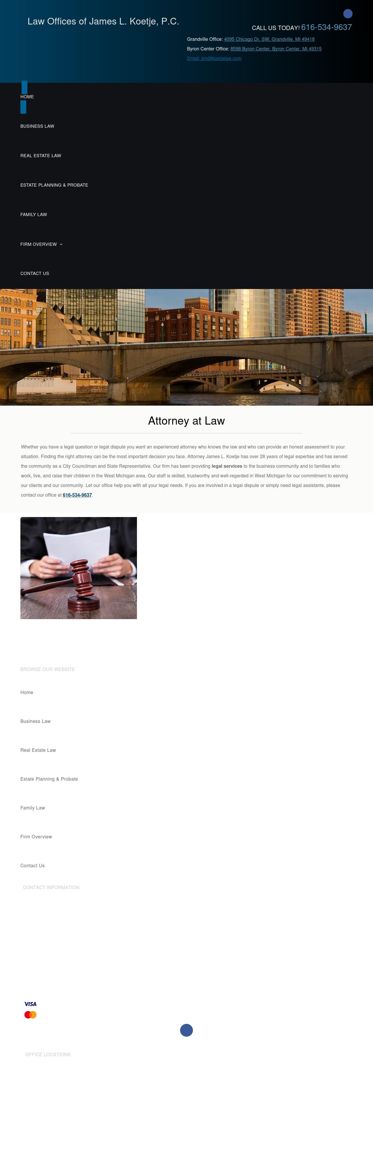 Koetje James L - Grandville MI Lawyers