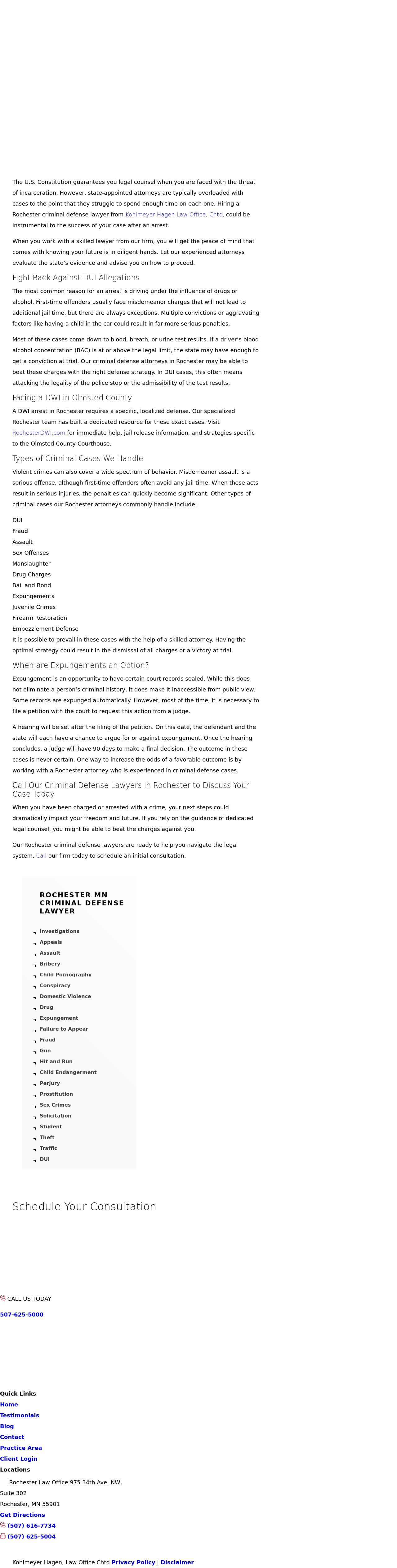 Kohlmeyer Hagen, Law Office Chtd. - Rochester MN Lawyers
