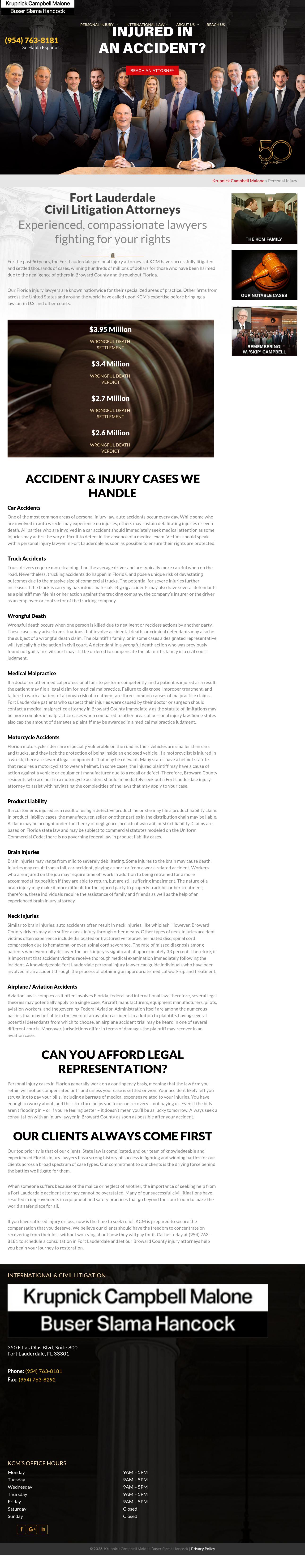 Krupnick Campbell Malone Buser Slama Hancock - Fort Lauderdale FL Lawyers