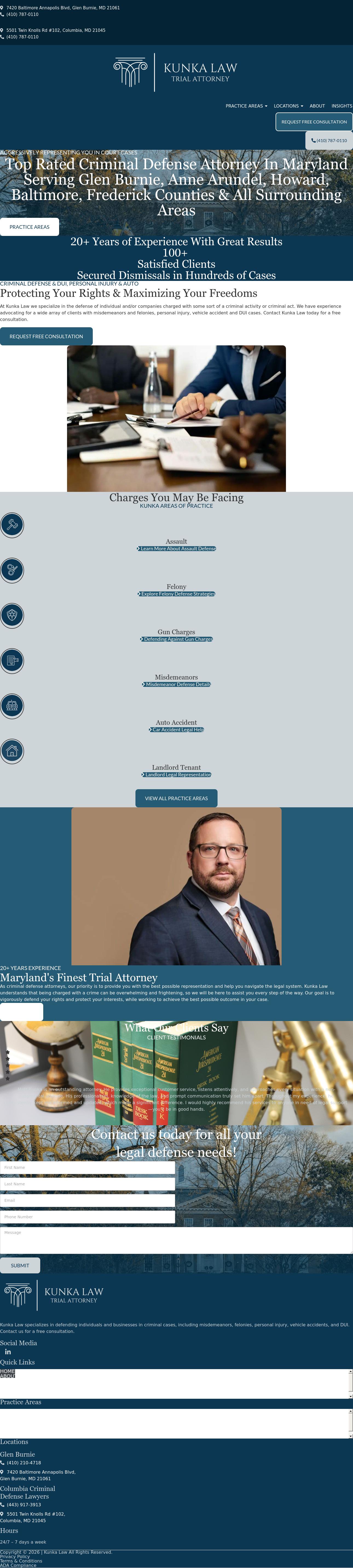 Kunka Law LLC - Glen Burnie MD Lawyers