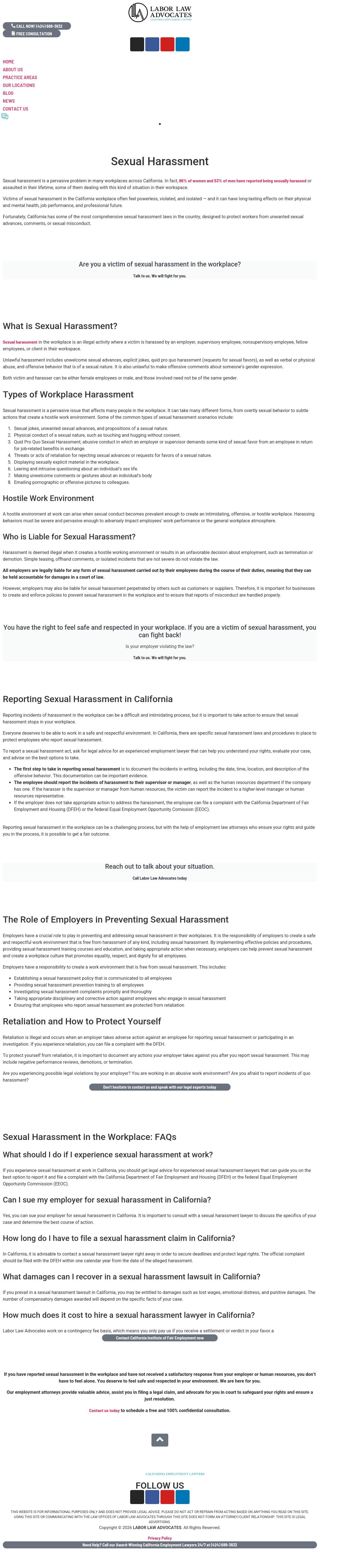 Labor Law Advocates California Employment Lawyers - Visalia CA Lawyers