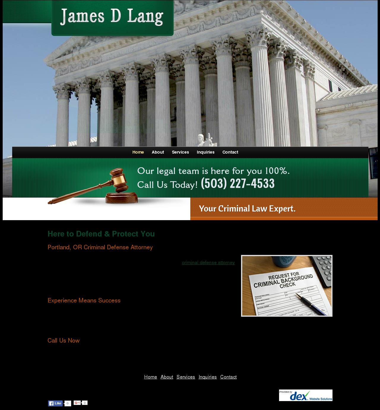 Lang James D - Portland OR Lawyers