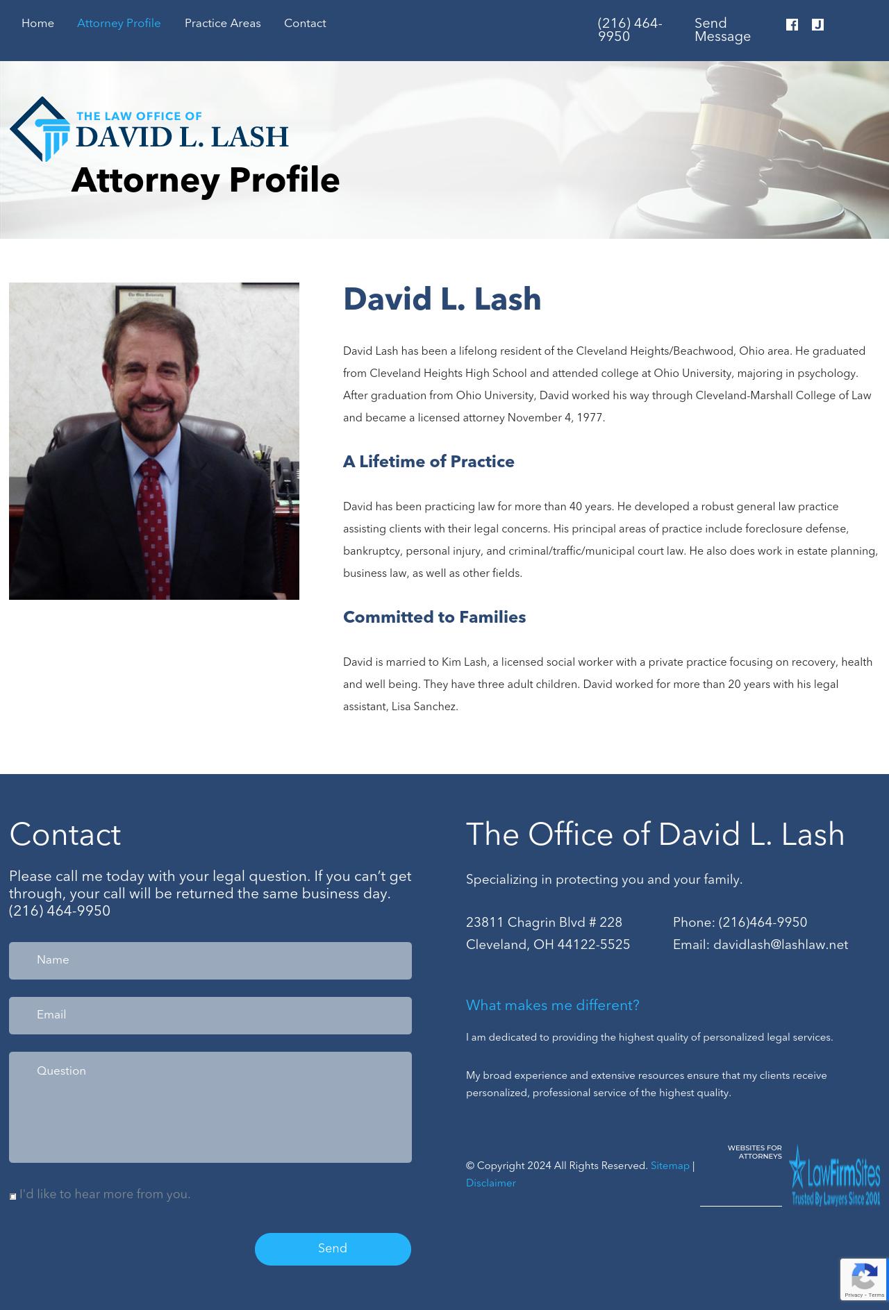 Lash David L - Beachwood OH Lawyers