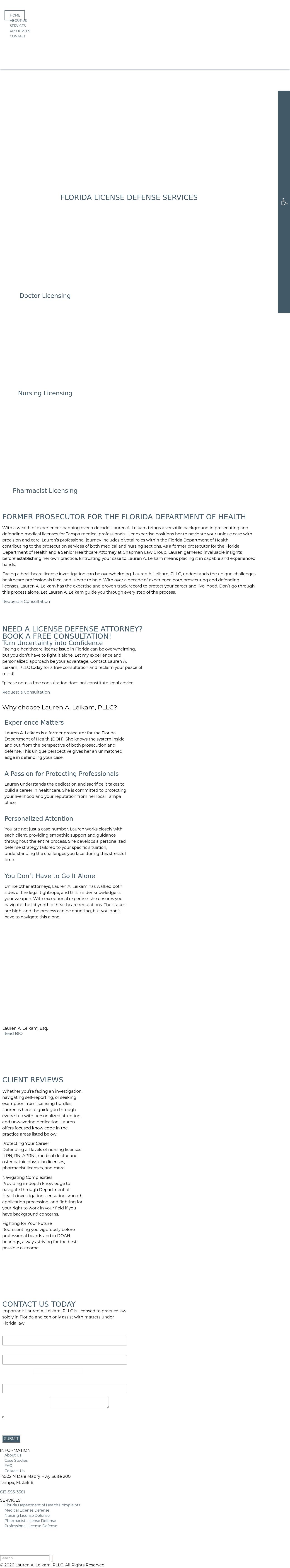 Lauren A. Leikam, PLLC - Tampa FL Lawyers