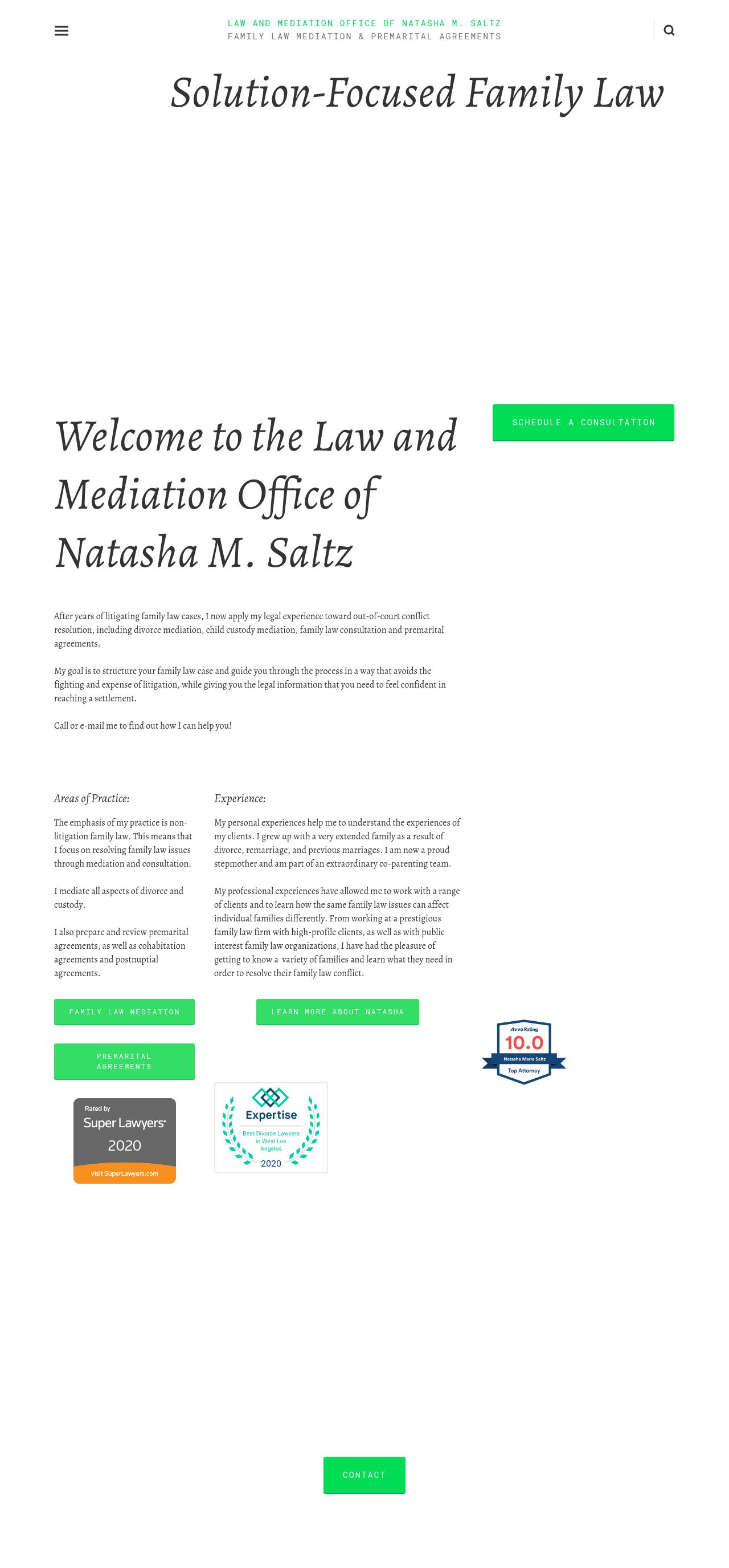 Law & Mediation Office of Natasha M. Saltz - Santa Monica CA Lawyers