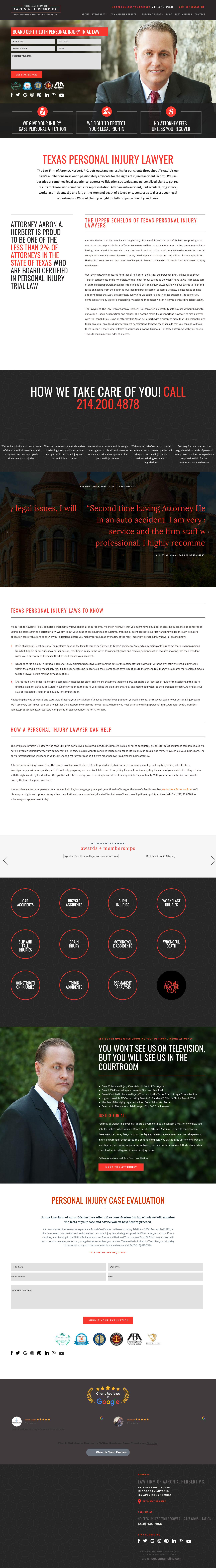 Law Firm of Aaron A. Herbert, P.C. - San Antonio TX Lawyers