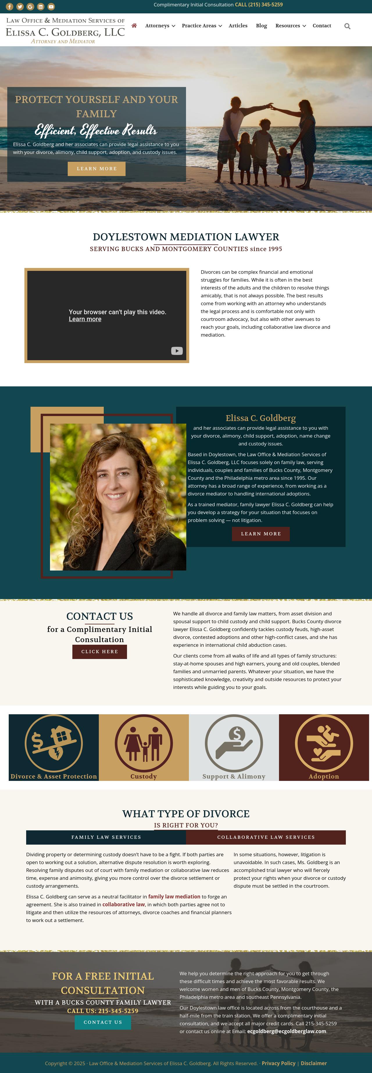 Law Office  & Mediation Services of Elissa C. Goldberg - Doylestown PA Lawyers