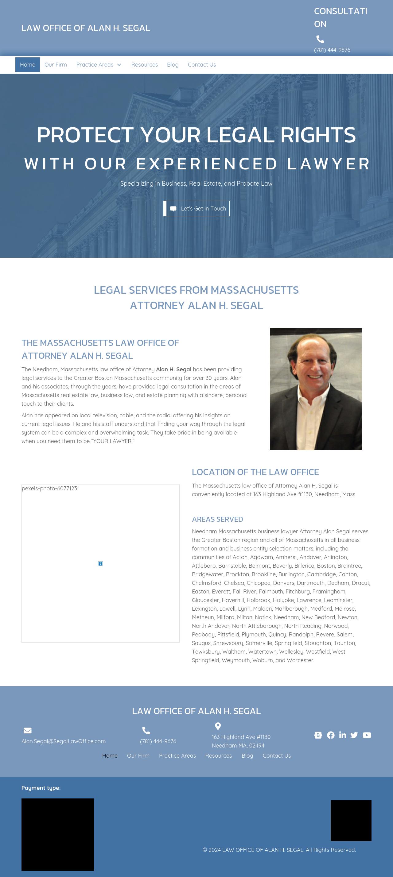 Law Office of Alan H. Segal - Needham Heights MA Lawyers